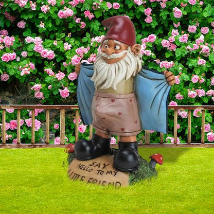 Statua Gnomo da Giardino Figurina Esterna Decorazione Fiabesca Giardino Estate 2026 Decorazione Unica per Cortile
