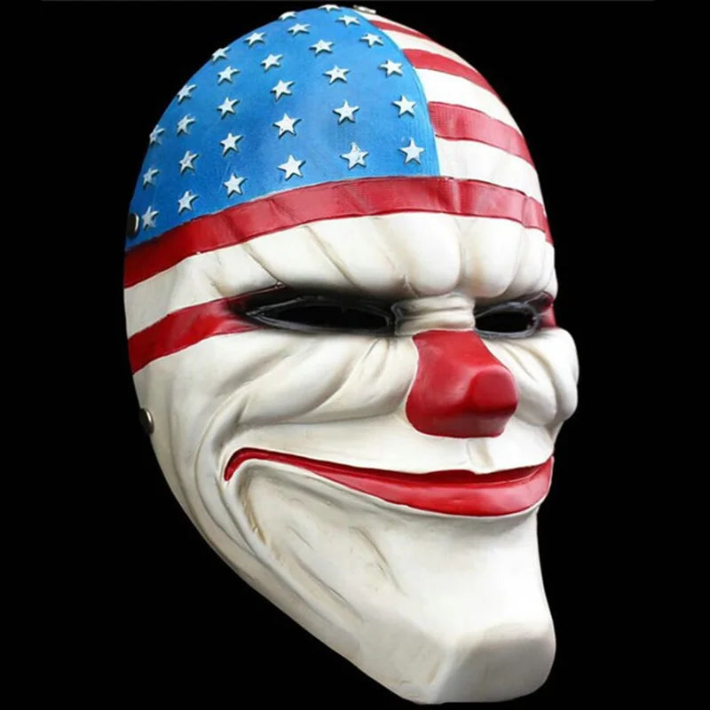Payday 2 Heist Dallas Wolf Chains Hoxton Resin Cosplay Mask Halloween Masquerade Prop 2026