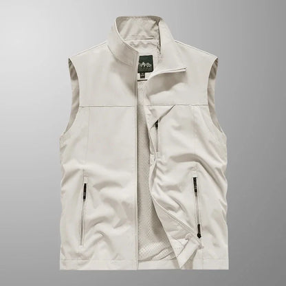 Waterproof Versatile Mens Vest - Sleeveless Polyester