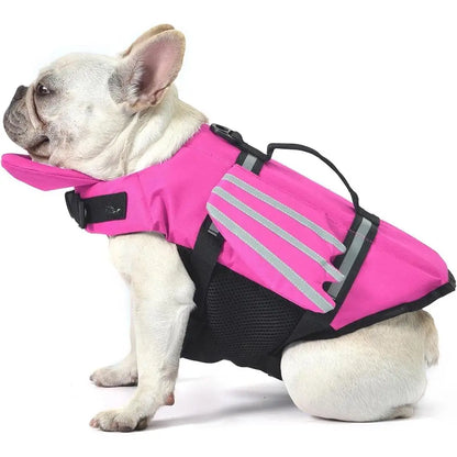 Dog Life Jacket with Chin Float & Rescue Handle – Reflective Adjustable Oxford Swimming Vest All Sizes 2026