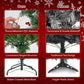 Artificial Pre-Lit Christmas Tree - Hinged Xmas Tree with 200 Warm-White LED Lights, 8 Lighting Modes, 450 Lush Branch Tips