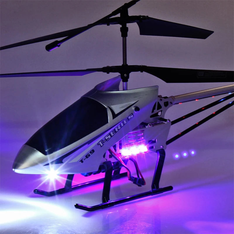 Extra Large 3.5CH Remote Control Helicopter - Durable Outdoor Drone Toy for Kids, 80cm Model