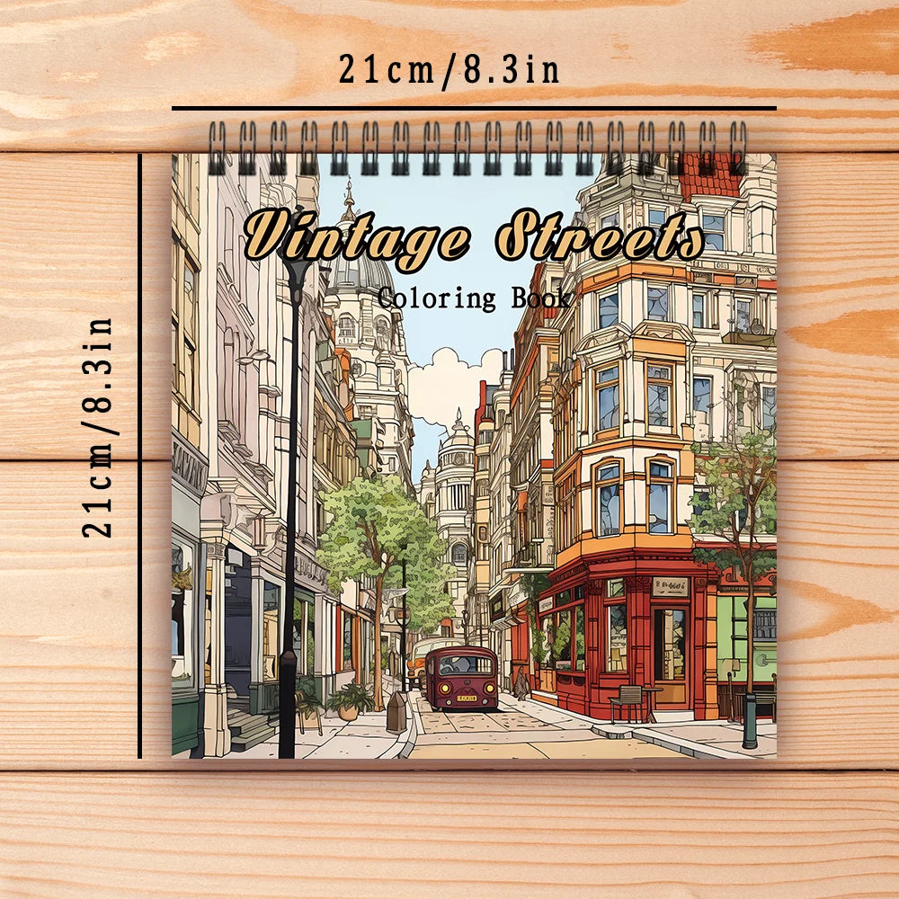 Adult Coloring Book Spiral Bound 30 Sheets 8.3 By 8.3 Inches Holiday Gift Idea For Relaxation 2025