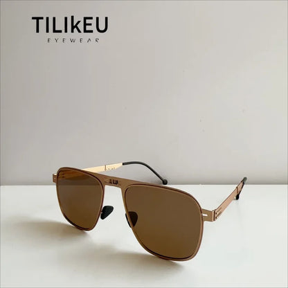 Sunglasses Polarized Pilot Style Foldable Steel Frame UV400 Protection for Driving and Fishing Summer 2026