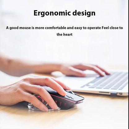 Wireless Gaming Mouse Rechargeable Silent RGB Backlight