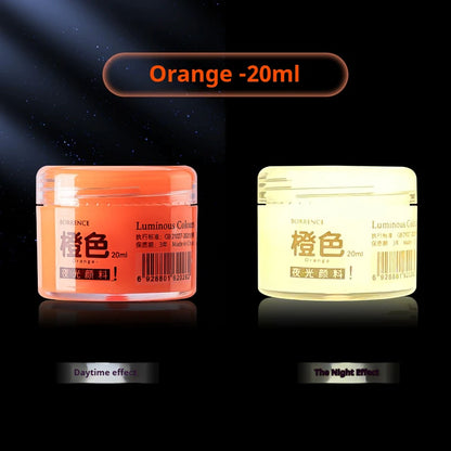Glow in the dark pigment – lysende fluorescerende akrylmalesæt til DIY-graffiti, tasker og sko – TikTok viral 2026