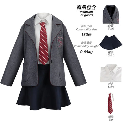 Cosplaykostuumset voor kinderen, meisjes, vrouwen en volwassenen: schooluniform uit Matilda the Musical Halloween 2026