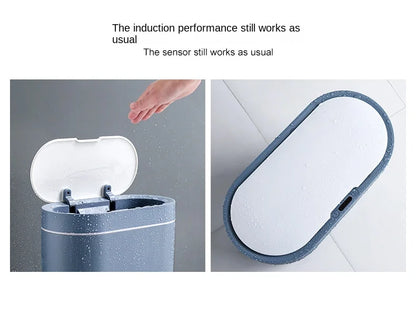 Sensor Trash Can Touchless 8L Kitchen Bathroom Bin Compact
