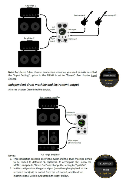 Guitar Pedals 1.3 Inch Touchscreen Drum Machine Auto Record Time Stretch Loop Effects Fall 2026 Gear
