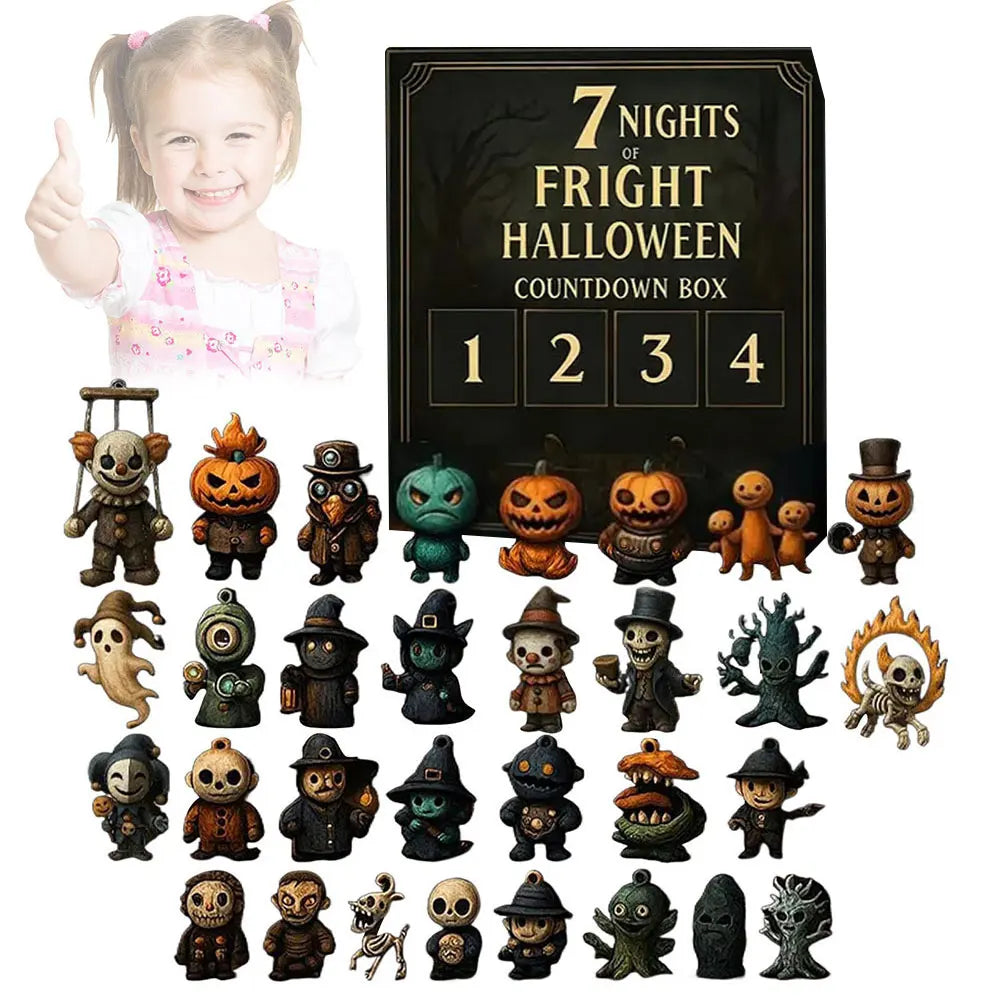 Calendario de Adviento de Halloween Figuras Coleccionables 31 Días 2025
