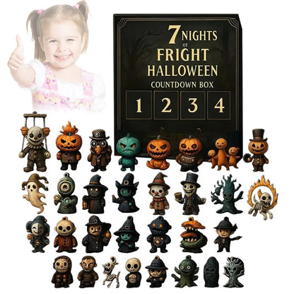 Calendario de Adviento de Halloween Figuras Coleccionables 31 Días 2025