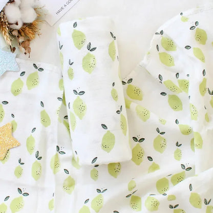 Bambus Musselin Pucktuch 120x120 Cm Blumen Neugeborenen Bettwäsche Herbst 2025 Atmungsaktiv Umweltfreundlich Baby Geschenk