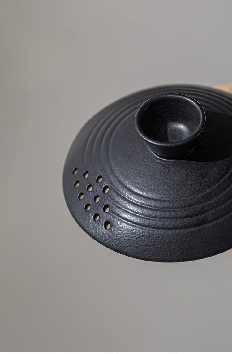 Portable Ceramic Travel Tea Set With Case Gift Kit