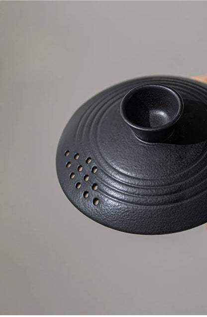 Portable Ceramic Travel Tea Set With Case Gift Kit