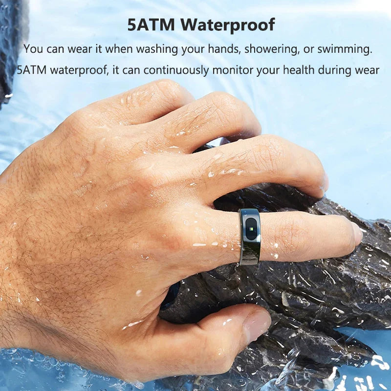 Smart Ring Heart Rate Blood Oxygen Monitor Sleep Tracker 5ATM Waterproof Camera Control Fall 2025 Viral Gift