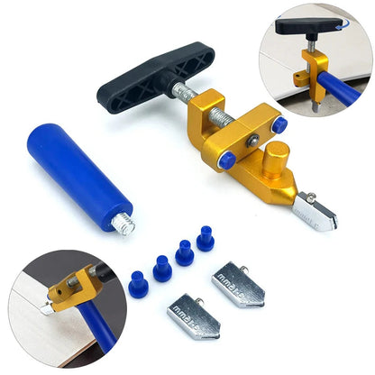 Ceramic Cutter Tile Breaker Knife - Handheld Diamond Roller Tool with Nozzles