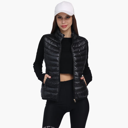 Lightweight Versatile Women's Puffer Vest - Sleeveless
