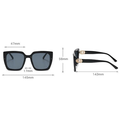 Store Ramme Firkantede Solbriller Kvinder Designer UV400 Rejse Eyewear Udendørs Mode