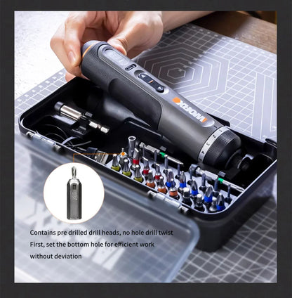 Draadloze schroevendraaierset met 30 bits USB oplaadbaar 4V doe-het-zelf gereedschap voor thuisprojecten herfst 2025