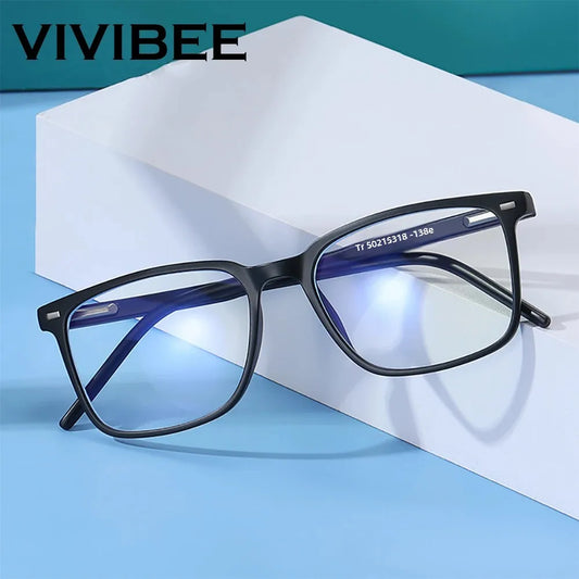 Occhiali con filtro luce blu – Montatura quadrata TR90 leggera, tendenza ritorno a scuola 2026, anti luce blu per uso computer