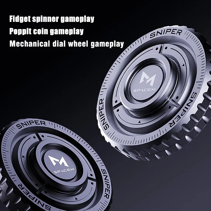 EDC Metall 3in1 Drückkarte Spinner Münze Stressabbaugerät