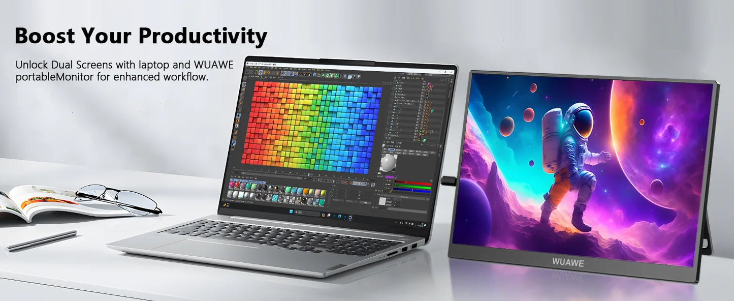 Écran portable 16 pouces 120Hz 1920x1200 HDR Cadeau de vacances