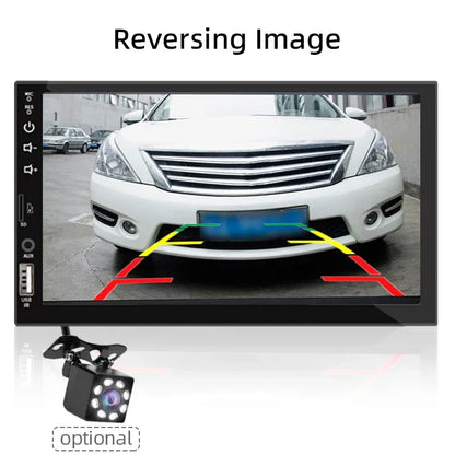 Bilstereo 7-tommers 1 Din CarPlay Android Auto MP5 Hovedenhet med USB Bluetooth Bakkamera Gave høsten 2025