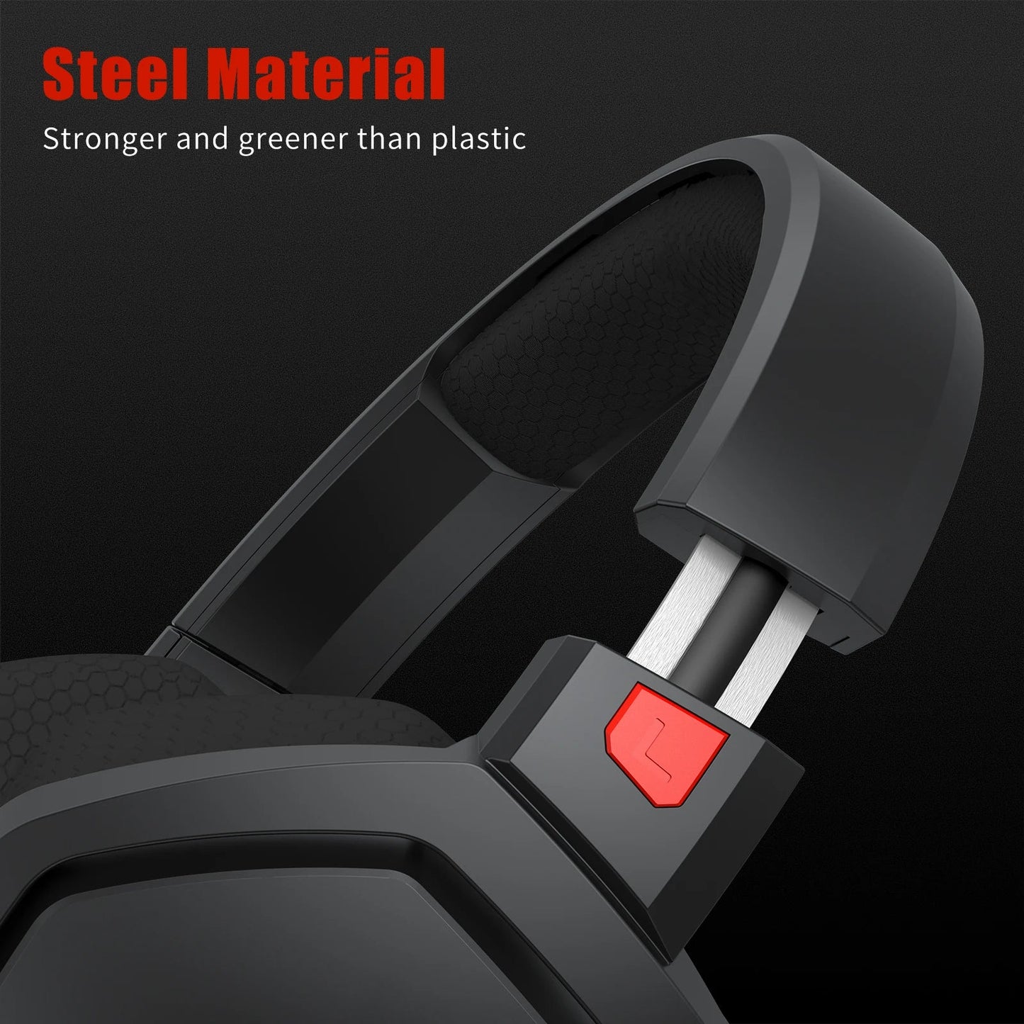 Wireless Gaming Headset With Mic Active Noise Cancellation
