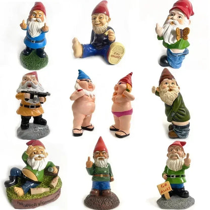 Ornamenti Natalizi Statue Nani da Giardino Gnomi Cartone Animato Set da 1 a 2 Pezzi Idea Regalo Decorazione Festiva 2026