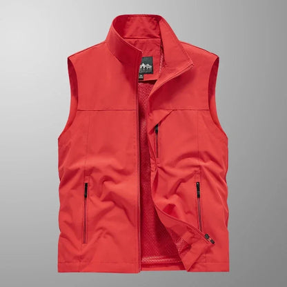 Waterproof Versatile Mens Vest - Sleeveless Polyester