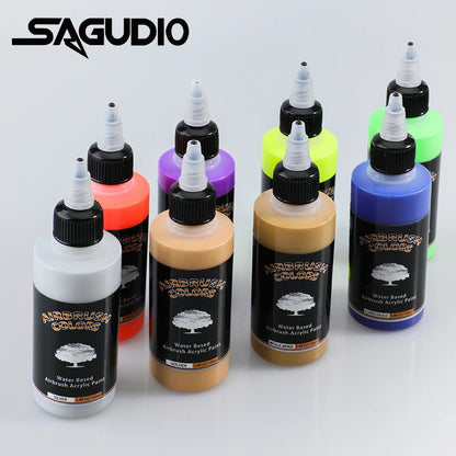 Airbrush Acrylfarben-Set – 8 Farben, wasserbasierte Farben für Nageldesign, Holz- und Stoffbasteleien Frühling 2026