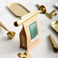 Gold Stainless Steel Coffee Spoon & Bag Sealing Clip - Multi-Function Kitchen Tool