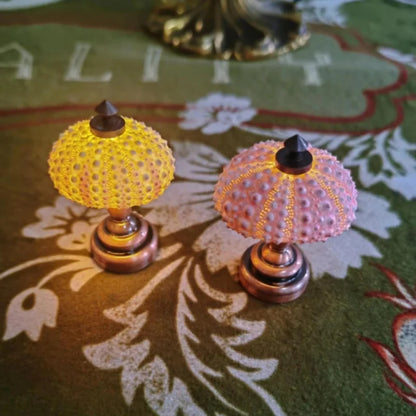 Popular Retro Sea Urchin Night Lamp - Children's Table Lamp for Girls Room Decor