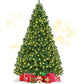 Prelit Christmas Pine Tree with 300 Warm White LED Lights, Easy Set Up, Perfect for Indoor Holiday Decor