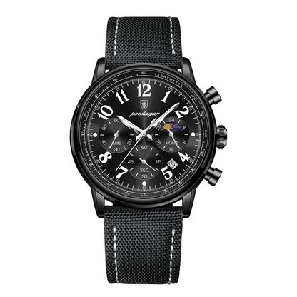 Military Chronograph Watch Nylon Strap Waterproof Fall 2025