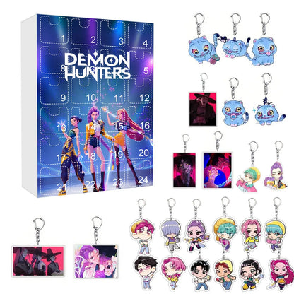 Kpop adventskalender 24 dagen demonjagers sleutelhanger cadeau