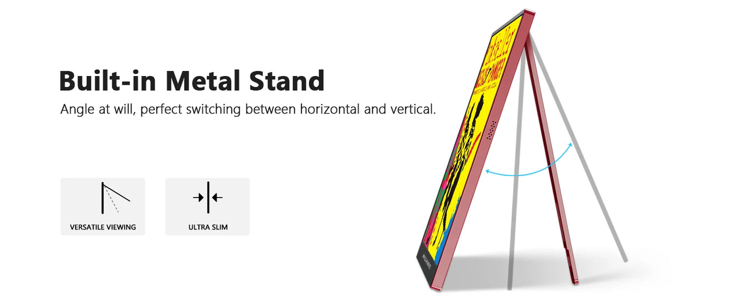 Écran portable 16 pouces 120Hz 1920x1200 HDR Cadeau de vacances