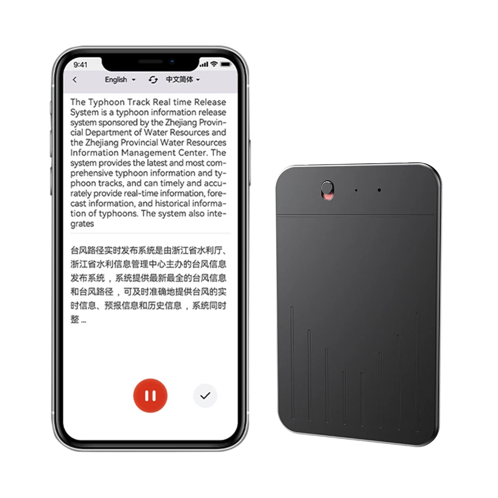 Enregistreur vocal AI ChatGPT4 Mini Transcripteur Traducteur