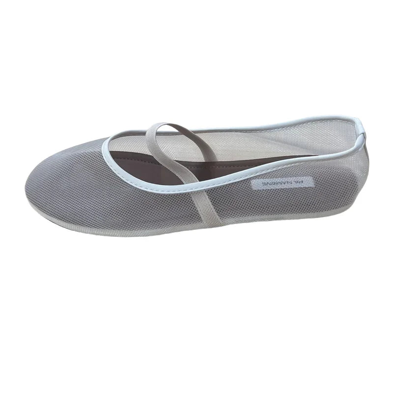 Zapatos planos Mary Jane ligeros para mujer - Malla superficial, casual