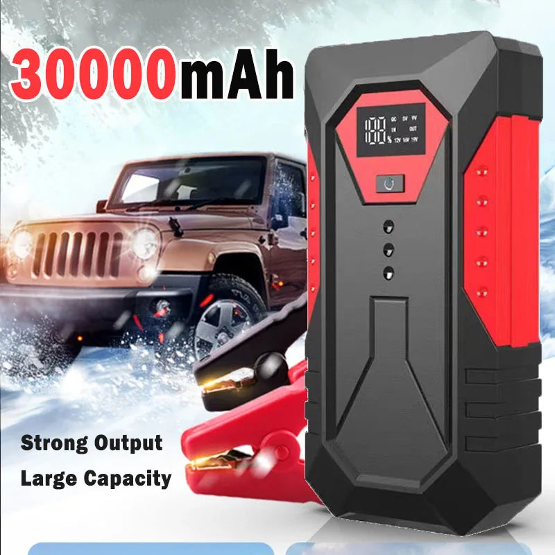 Démarreur de voiture Power Bank 18000mAh 1200A Peak Booster d'urgence pour véhicules 12V Sécurité voyage sur route Automne 2025