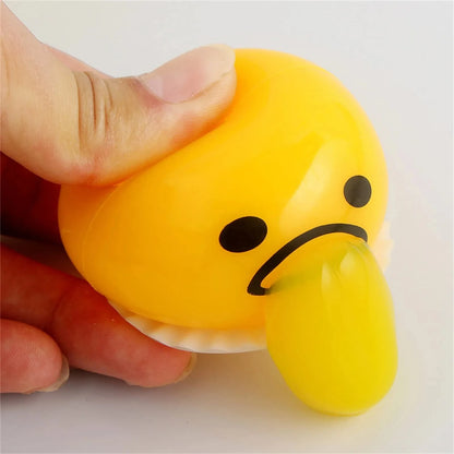 Stress Relief Egg Yolk Squeeze Toy Vomit Gag Funny Gift