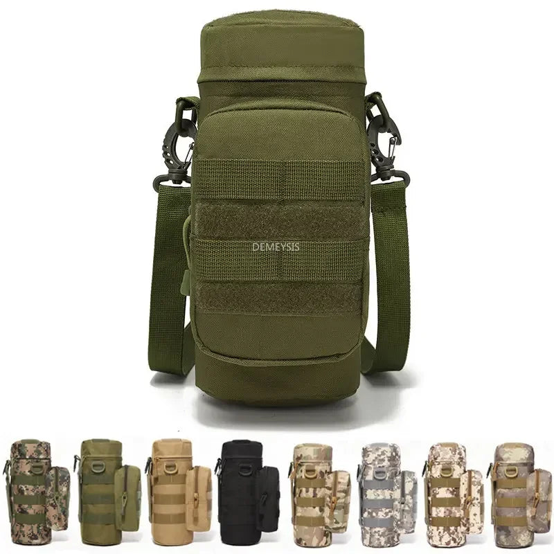 Water Bottle Pouch Waist Bag Tactical MOLLE 1L Capacity Hiking Camping Fall 2025