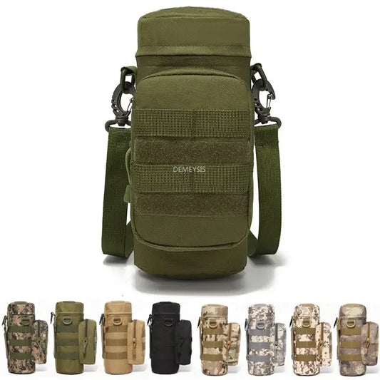 Water Bottle Pouch Waist Bag Tactical MOLLE 1L Capacity Hiking Camping Fall 2025