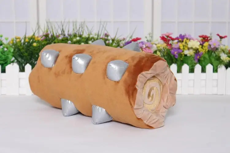 Ensemble de trois peluches dragon Jouet rouleau en rondin