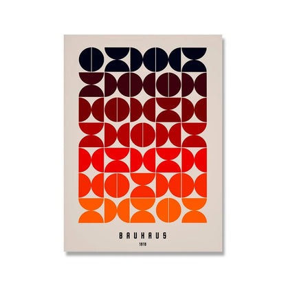 Impression sur toile murale Bauhaus avec citation rose moderne nordique