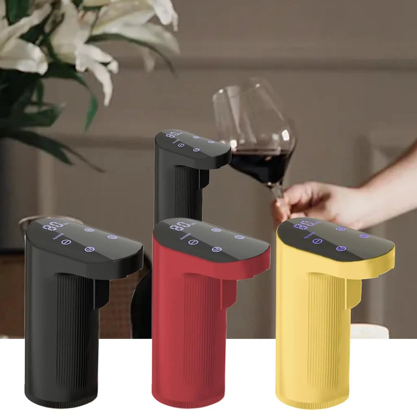 Electric Wine Dispenser USB Rechargeable Pouring Pump Adjustable Quantity Decanter Accessory Fall 2025 Entertaining