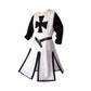 Knights Templar Crusader Cosplay Costume - Authentic Tunic & Cape Set for Halloween, Renaissance Fairs, and Historical Reenactments