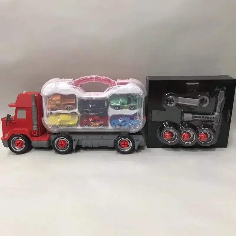 Lightning McQueen Pull-Back Car Set - Disney Pixar Cars Toys for Kids, Fun Gift with Jackson Storm & Mack