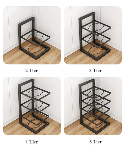 Adjustable Pot Rack Stainless Steel Multi Layer Organizer