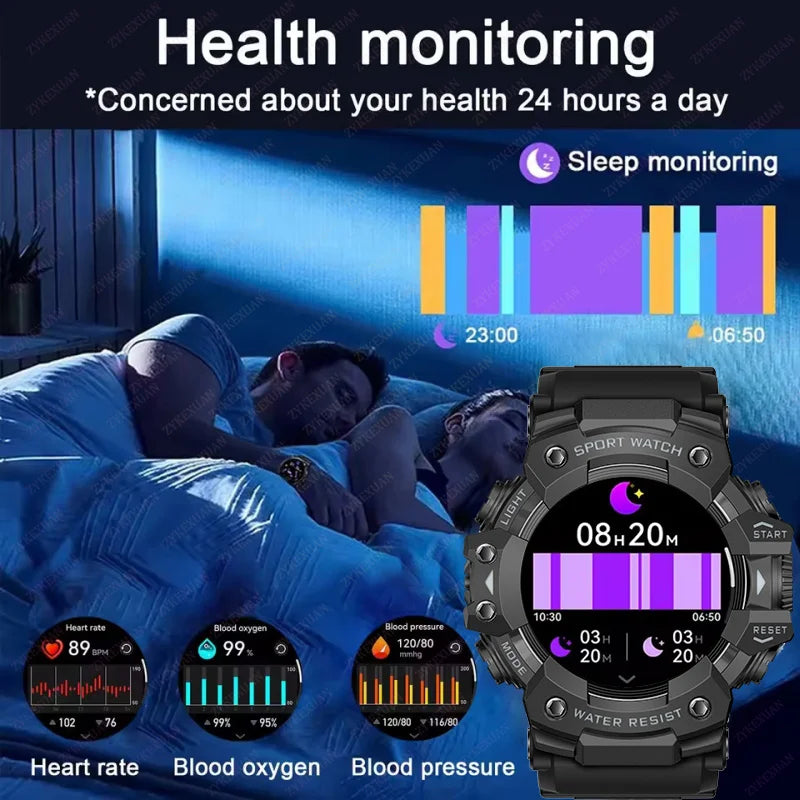 Smart Watch Rugged Outdoor Edition Fall 2025 Bluetooth Calls Waterproof IP68 Compass Flashlight SOS 1.39 Inch Display